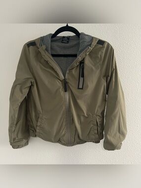 Ring of Fire Kids Olive Green Hooded Raincoat